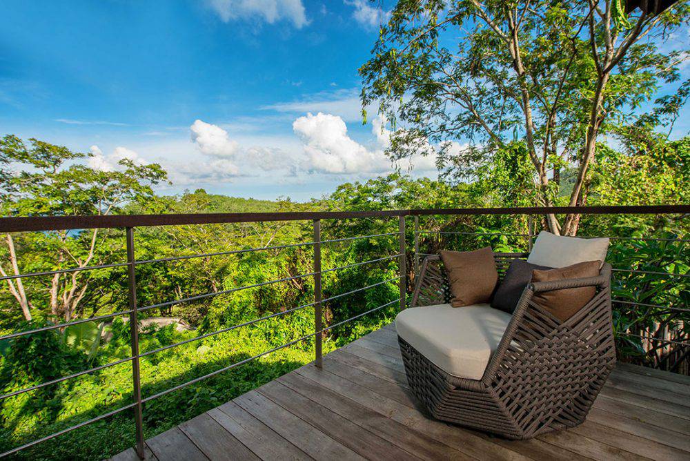 tropical terrace with unique view