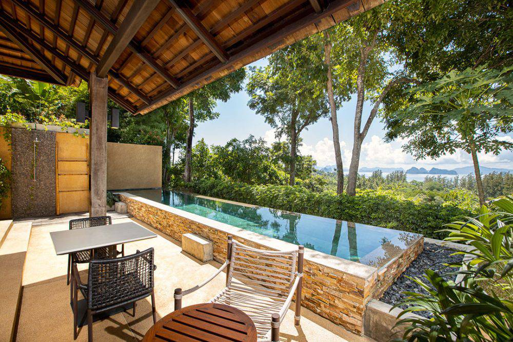 yaonoi villa honglek private pool with view on Phang Nga Bay