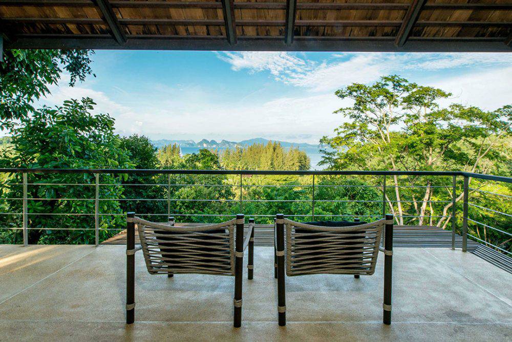 villa treetop tropical terrace with stunning view
