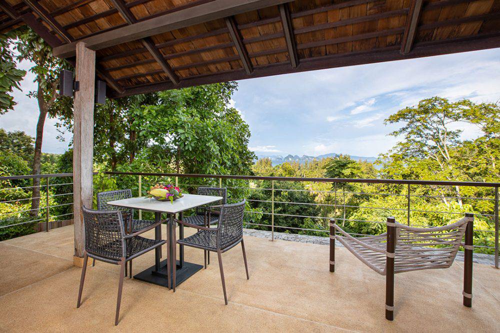 living room terrace facing Phang Nga bay